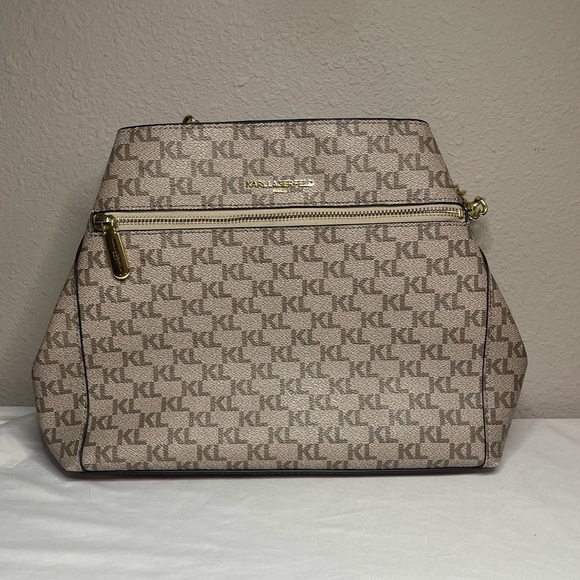 Karl Lagerfeld Shoulder Bag - Designer Purse, Medium in size with Signature Logo - Picture 3 of 15